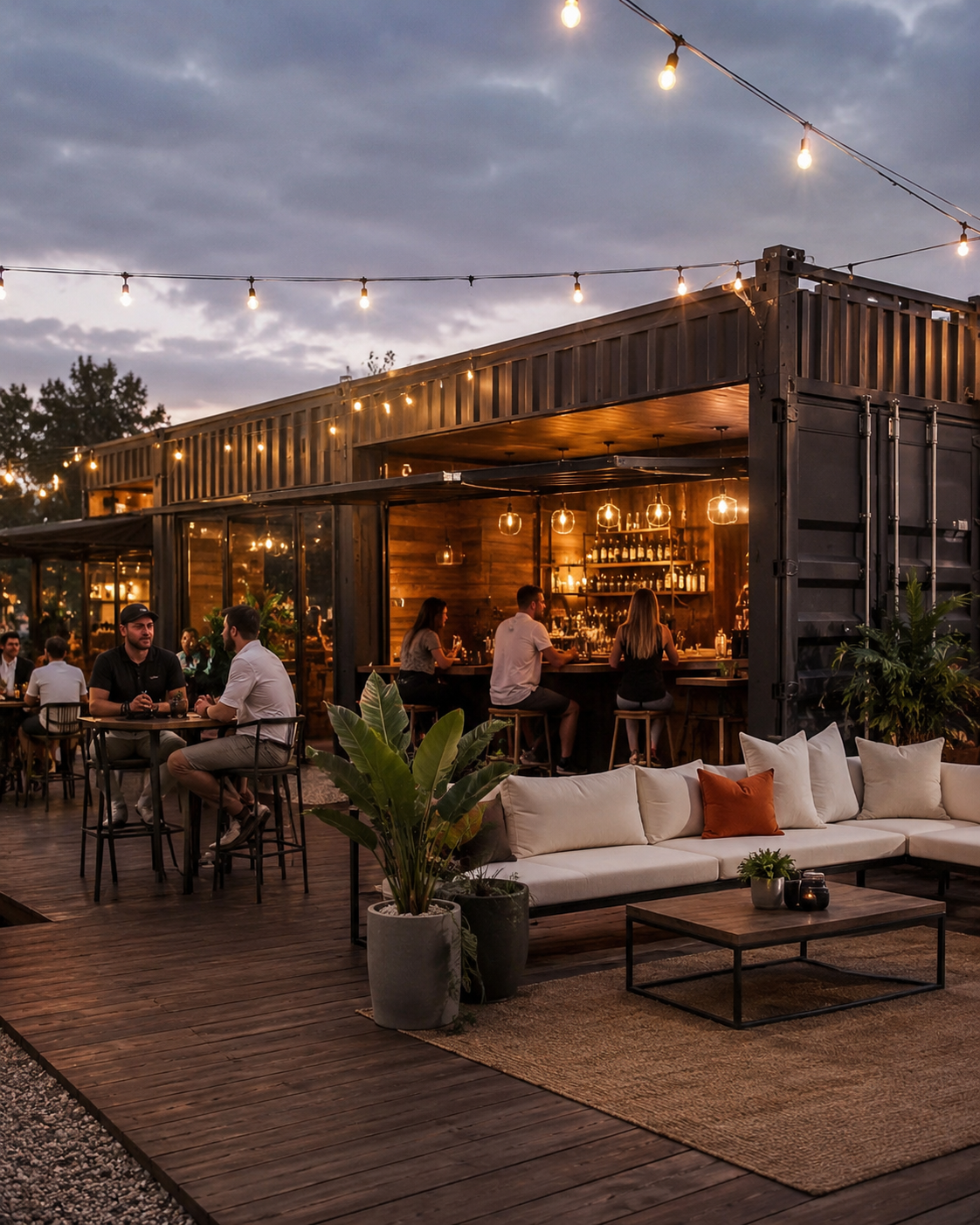 Container hospitality and food concept