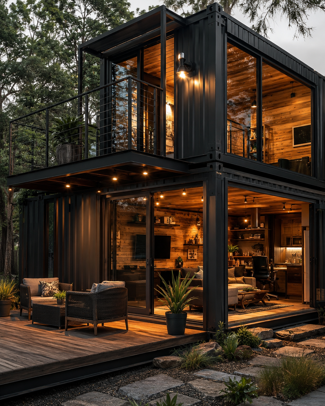 Container live work suite concept